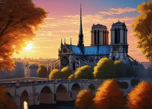 notre dame,notre-dame,notredame de paris,french digital background,paris,paris clip art,france,watercolor paris,autumn morning,river seine,eifel,autumn scenery,saint michel,autumn light,cathedral,one autumn afternoon,bonjour bongu,autumn day,gothic architecture,autumn sky,Conceptual Art,Sci-Fi,Sci-Fi 12