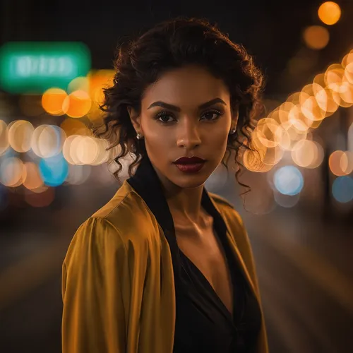 street lights,portrait photography,city ​​portrait,woman portrait,portrait photographers,photo session at night,boulevard,ester williams-hollywood,bokeh,city lights,passenger,night photography,pedestrian,streetlight,young woman,maria bayo,african american woman,romantic portrait,woman walking,citylights,Conceptual Art,Daily,Daily 04