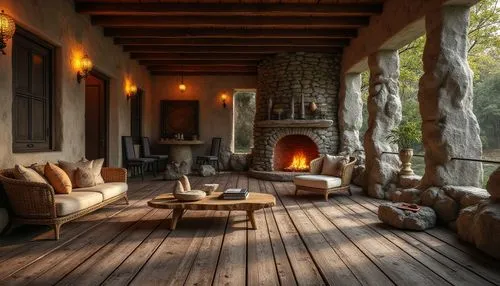 fireplace,fireplaces,patios,cabana,fire place,patio,home interior,cabanas,mayacamas,porch,hacienda,posada,front porch,loggia,casa,ojai,coziness,interior decor,sitting room,veranda,Photography,General,Realistic