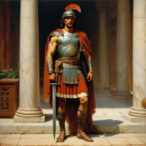 roman soldier,menelaus,praetorian,pyrrhus,belisarius,the roman centurion,carthaginian,seleucid,sogaard,helaman,persius,themistocles,peloponnesian,seleucus,spqr,rhodian,antinous,pompeianus,caesarion,victorinus,Art,Classical Oil Painting,Classical Oil Painting 42