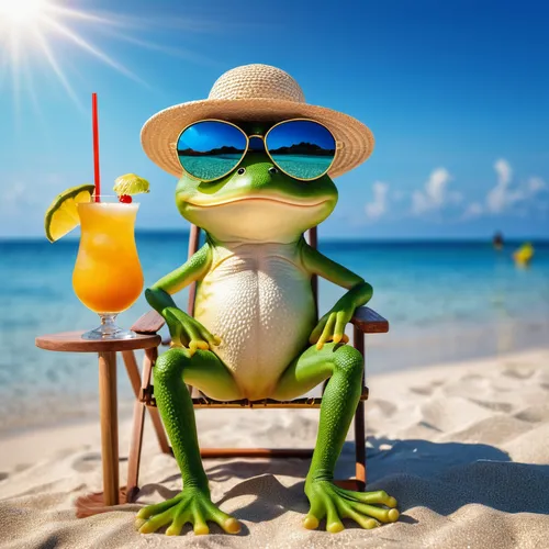 frog background,summer background,summer clip art,beach background,travel insurance,kermit the frog,woman frog,green frog,sun protection,to sunbathe,frog through,cuba background,kermit,summer feeling,pacific treefrog,summer icons,sunscreen,true frog,caipirinha,spf,Photography,General,Realistic