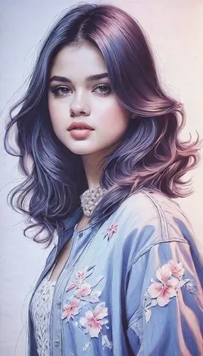 portrait background,fashion vector,colored pencil background,mauve,la violetta,purple background,color pencil,light purple,indigo,violet,california lilac,coloured pencils,color pencils,oil painting on canvas,floral background,photo painting,girl portrait,painting technique,world digital painting,digital painting,Illustration,Abstract Fantasy,Abstract Fantasy 20