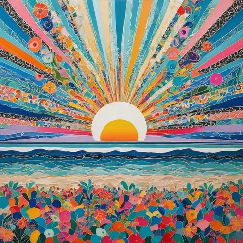 sun,sunburst background,kaleidoscope art,sunburst,layer of the sun,sun and sea,kaleidoscope,3-fold sun,bright sun,rising sun,kaleidoscopic,sunrise beach,sea beach-marigold,boho art,sun burst,summer solstice,reverse sun,summersun,sunset beach,color fields,Illustration,Abstract Fantasy,Abstract Fantasy 08