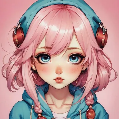 nadeshiko,natsuki,headphone,nanami,decora,headphones,miu,bubblegum,luka,kawaii,kawaii girl,anime girl,chiaki,kanata,piko,mateyo,irabu,haru,nini,chibi girl,Illustration,Abstract Fantasy,Abstract Fantasy 10