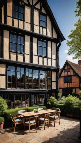 cecilienhof,elizabethan manor house,agecroft,timber framed building,chartwell,rufford,littlecote,brookhouse,gregynog,wightwick,chetham,ellenborough,heathman,half timbered,peckforton,the pub,timbered,backhouse,country hotel,glyndebourne,Illustration,Black and White,Black and White 19