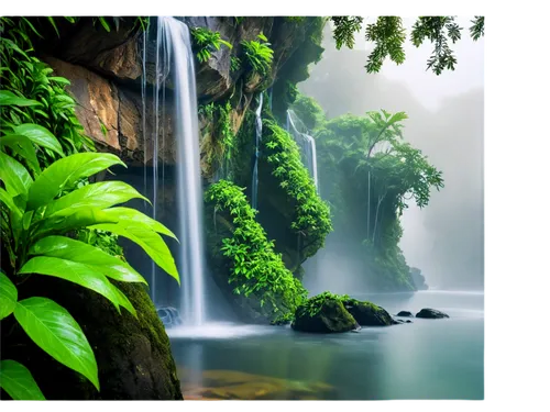 green waterfall,nature background,nature wallpaper,landscape background,tropical forest,windows wallpaper,background view nature,3d background,cartoon video game background,green wallpaper,full hd wallpaper,rainforests,waterfall,waterfalls,tropical floral background,rain forest,tropical jungle,rainforest,water fall,waterval,Art,Classical Oil Painting,Classical Oil Painting 29