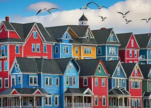 rowhouses,row houses,houses clipart,balamory,icelandic houses,row of houses,crane houses,urquidi,wooden houses,falkland islands,townhouses,newfoundland,stilt houses,lunenburg,nantucket,townhomes,willemstad,rowhouse,birdhouses,hanging houses,Conceptual Art,Daily,Daily 25