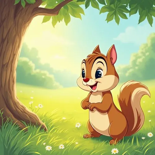 cute cartoon character,cartoon animal,cute cartoon image,squirell,squirreled,squirrel