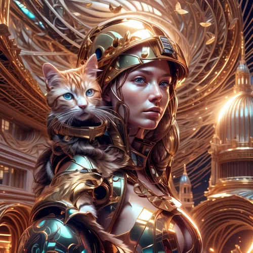 fantasy art,fantasy portrait,fantasy picture,sci fiction illustration,athena,3d fantasy,cat warrior,cleopatra,sphinx,steampunk,girl with dog,masquerade,heroic fantasy,gryphon,cg artwork,artemis,cybele,gemini,golden crown,cuirass