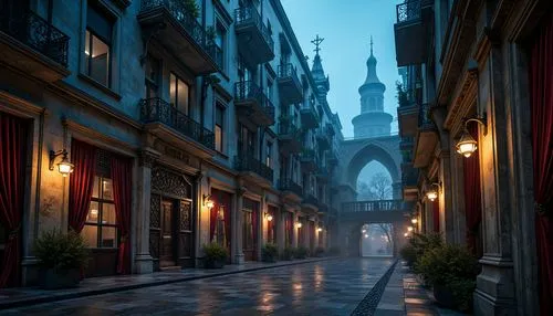 theed,cryengine,dishonored,medieval street,sansar,novigrad,ezio,old linden alley,sapienza,render,raimi,galata,alleyway,old city,narrow street,waterdeep,3d render,rainy,dreamfall,3d rendered