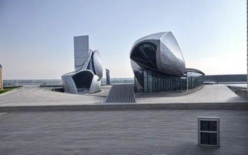 soumaya museum,futuristic art museum,futuristic architecture,zhengzhou,volgograd,tianjin,dalian,ekaterinburg,the palace of culture,baku eye,minsk,shenyang,kazan,hongdan center,saratov,santiago calatrava,elbphilharmonie,glass facade,danube centre,stalin skyscraper,Architecture,Industrial Building,Futurism,Italian Futurist