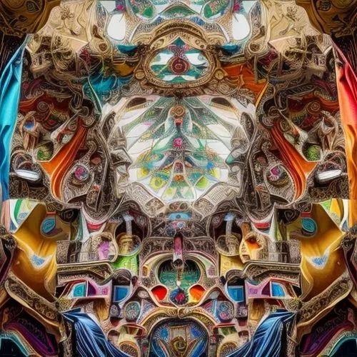 kaleidoscope art,kaleidoscope,kaleidoscopic,psychedelic art,gaudí,kaleidoscope website,fractals art,fractalius,sagrada familia,baroque,mandelbulb,sacred art,hanging temple,the ceiling,ceiling,mandala,sistine chapel,escher,ornate,symmetrical,Common,Common,Fashion