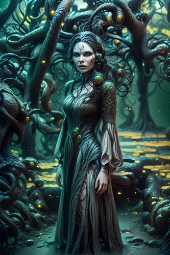 dryads,nissa,kerrii,blue enchantress,the enchantress,mirkwood,enchantress,druidic,kerrigan,dryad,norns,sorceresses,fantasy art,fantasy picture,frigga,unseelie,medusa gorgon,underdark,strangehold,fablehaven