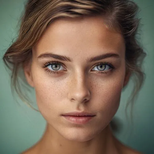 girl portrait,women's eyes,face portrait,beautiful face,woman face,woman portrait,young woman,woman's face,beautiful young woman,natural cosmetic,pretty young woman,heterochromia,beauty face skin,green eyes,portrait of a girl,romantic portrait,pupils,mascara,angel face,female beauty,Photography,General,Cinematic