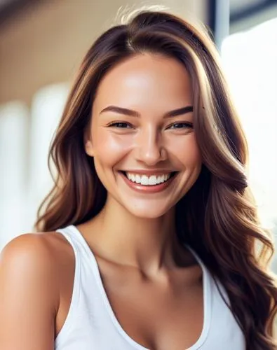 smile,a beautiful woman smiling while wearing white,sonrisa,laser teeth whitening,invisalign,a girl's smile,procollagen,microdermabrasion