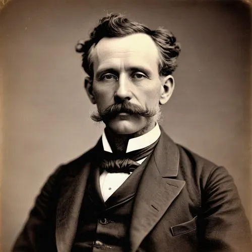 19th century photograph of a 47 year old American Inventor in 1896,fischhoff,multatuli,lindenstrauss,haakon,trumbauer,johansen,tuxen,schuemann,dorfmeister,houliston,buchanan,kirchhoff,lucazeau,johanni