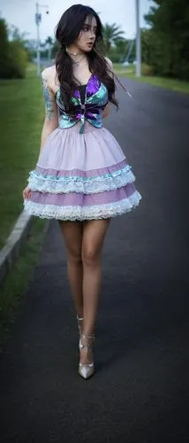 thighpaulsandra,doll dress,blurred background,quinceaneras,dress doll,quinceanera