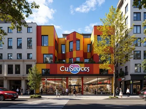 colorful facade,colombes,gottschalks,globus,multistoreyed,quiznos,paris shops,chiquitos,migros,robinsons,colorstay,caisse,chinguacousy,bloomingdales,coliseu,casadesus,loblaws,colossi,carlsons,colossus