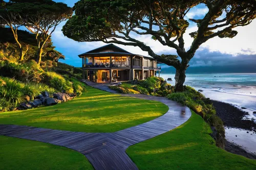 new zealand,carmel by the sea,pebble beach,north island,newzealand nzd,pacific coastline,byron bay,south island,landscape designers sydney,beach house,landscape design sydney,hawaii,beautiful home,dunes house,ocean view,nz,south africa,house by the water,golf lawn,luxury home,Conceptual Art,Daily,Daily 01