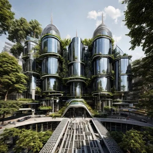 futuristic architecture,solar cell base,eco hotel,cube stilt houses,futuristic art museum,singapore,eco-construction,sky space concept,smart city,mixed-use,kirrarchitecture,futuristic landscape,residential tower,cubic house,hanging houses,urban design,hotel complex,multi-storey,urban towers,hotel w barcelona,Architecture,Villa Residence,Futurism,Futuristic 5