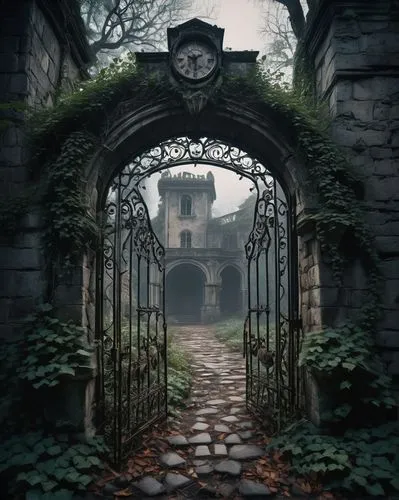 haunted castle,ghost castle,witch's house,briarcliff,stone gate,fairy tale castle,blackgate,castle of the corvin,iron gate,kykuit,gatehouses,haunted cathedral,fairytale castle,dandelion hall,the threshold of the house,ravenloft,doorways,hall of the fallen,lostplace,witch house,Photography,Fashion Photography,Fashion Photography 02