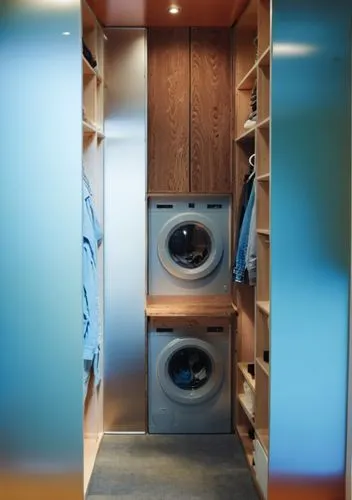 a washer and dryer are in the closet,loudspeakers,audio speakers,boomboxes,sound speakers,soundproofed,soundproof,Photography,General,Realistic