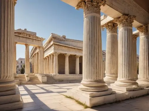 doric columns,peristyle,zappeion,greek temple,columns,colonnades,laodicea,three pillars,roman columns,erechtheion,colonnaded,glyptothek,doric,columned,pillars,leptis,celsus library,colonnade,classical antiquity,temple of diana,Art,Classical Oil Painting,Classical Oil Painting 13