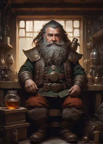 dwarf cookin,dwarf sundheim,dwarf,dwarves,apothecary,merchant,tinsmith,shopkeeper,gnome,scandia gnome,dwarf ooo,dwarfs,blacksmith,male elf,thorin,christmas gnome,fantasy portrait,gnomes at table,candlemaker,vendor,Conceptual Art,Fantasy,Fantasy 11