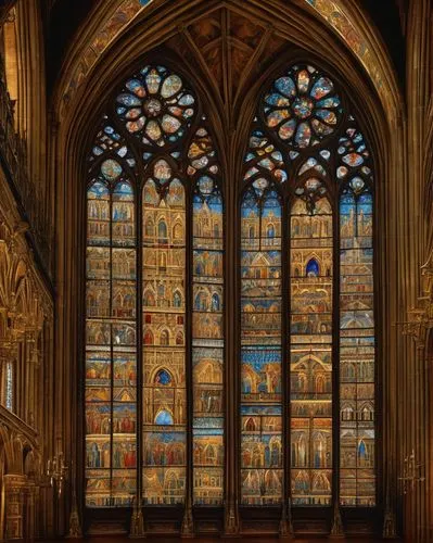 stained glass windows,main organ,reredos,church windows,stained glass window,stained glass,transept,organ pipes,notredame de paris,polyptych,altarpiece,organ,expiatory,pipe organ,lichfield,panel,chancel,duomo,notredame,metz,Art,Classical Oil Painting,Classical Oil Painting 28