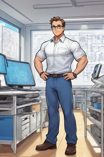 blue-collar worker,white-collar worker,edge muscle,propane,engineer,warehouseman,cable innovator,cartoon doctor,tony stark,muscle man,game arc,bookkeeper,office worker,man with a computer,male nurse,game illustration,male poses for drawing,plumber,repairman,steel man,Unique,Design,Blueprint