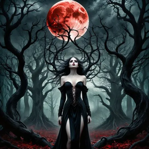 vampire woman,moonsorrow,hecate,vampire lady,gothic woman,malefic,demoness,samhain,vampyres,lilith,vampyre,melisandre,persephone,vampira,unseelie,abaddon,selene,darkling,covens,dhampir,Conceptual Art,Fantasy,Fantasy 34