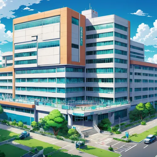 university hospital,hospital,holy spirit hospital,office building,emergency room,clinic,office buildings,school of medicine,wuhan''s virus,hospital landing pad,company building,modern office,honolulu,health care provider,pharmacy,office block,offices,company headquarters,haruhi suzumiya sos brigade,children's operation theatre,Illustration,Japanese style,Japanese Style 03