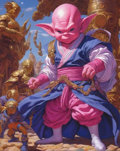 monk,nikuman,yo-kai,goki,buchardkai,prejmer,man in pink,xing yi quan,kame sennin,swordsman,goblin,samurai,wall,babi panggang,qi-gong,korokke,cleanup,rem in arabian nights,samurai fighter,kobold,Illustration,Realistic Fantasy,Realistic Fantasy 03