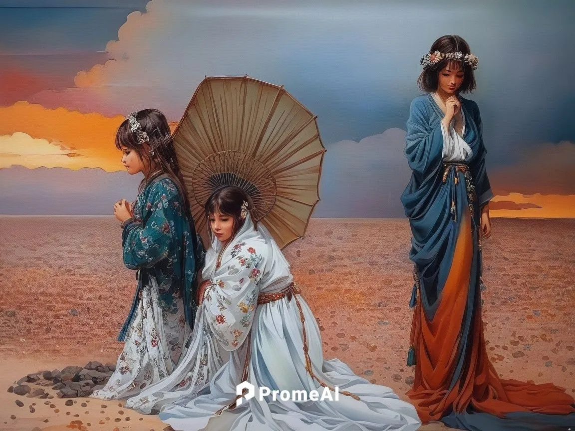 parasols,chinese art,japanese umbrellas,oriental painting,japanese art,geisha girl,summer beach umbrellas,kimonos,geisha,orientalism,asian umbrella,japanese umbrella,dongfang meiren,kimono fabric,beac