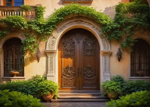 garden door,old door,front door,doorway,doorways,church door,the door,the threshold of the house,iron door,wooden door,doorstep,portal,sicily window,entryway,doors,entranceway,open door,door,art nouveau frame,entrada,Art,Classical Oil Painting,Classical Oil Painting 18