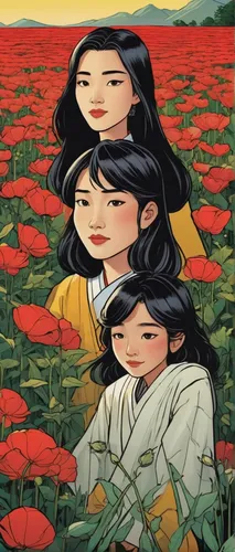 poppy family,three flowers,field of flowers,vietnam's,free land-rose,blanket of flowers,begonia family,korea,twin flowers,poppy fields,rosa ' amber cover,culture rose,flowers of the field,vietnam,red flowers,field of poppies,cartoon flowers,korean drama,flowers field,way of the roses,Illustration,American Style,American Style 09