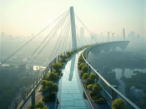 skybridge,hangzhou,zhangzhou,guangzhou,suzhou,cable-stayed bridge,pudong,suspension bridge,hanging bridge,ningbo,kunshan,passerelle,skyway,huizhou,chunjiang,tangshan railway bridge,han river,changshu,changzhou,standbridge,Photography,General,Realistic