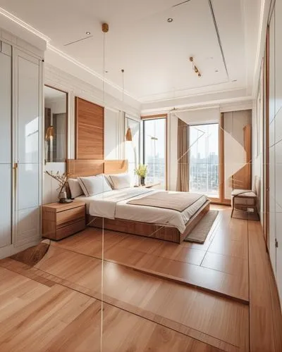 hardwood floors,wood flooring,modern room,wooden floor,wood floor,laminated wood,penthouse apartment,room divider,great room,flooring,sleeping room,laminate flooring,parquet,modern decor,bedroom,hardw