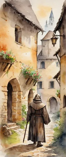 medieval street,knight village,watercolor,medieval town,watercolor tea shop,watercolor shops,watercolor background,watercolors,watercolor sketch,watercolor painting,villages,village life,watercolour,rothenburg,pilgrims,village scene,the old town,old town,medieval,old city,Illustration,Paper based,Paper Based 25