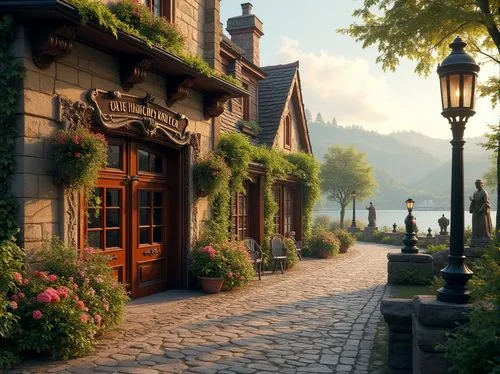 montreaux,highstein,montreux,auberge,townscapes,victorian,maplecroft,lake geneva,sylvania,medieval street,quaint,house by the water,summer cottage,townhouses,luzerner,cottage,cobblestone,brownstones,riftwar,townhouse,Photography,General,Realistic