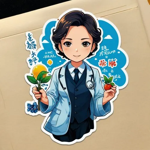 female doctor,doctor,cartoon doctor,medicine icon,takamio,manami,physician,cnu,castiel,ship doctor,ryoji,oikawa,pharmacist,oncologist,theoretician physician,neurologist,doctorandus,doctorin,scientist,haeju,Unique,Design,Sticker