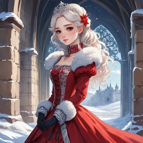 christmas snowy background,winterblueher,winter dress,ann,christmas woman,santa,Unique,Paper Cuts,Paper Cuts 01