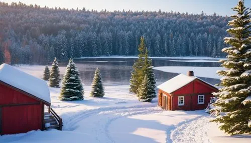 nordic christmas,finnish lapland,christmas landscape,lapland,winter village,winter house,christmas snowy background,north pole,winter background,small cabin,winter landscape,snow scene,snowy landscape,scandinavia,christmas scene,snow landscape,christmasbackground,snow house,christmas wallpaper,the cabin in the mountains,Art,Classical Oil Painting,Classical Oil Painting 09