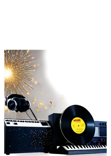 electronic keyboard,new year vector,pyrotechnic,sound card,the phonograph,digital bi-amp powered loudspeaker,silvester,disk jockey,fireworks rockets,phonograph,new year clipart,electronic musical instrument,synclavier,electronic drum,phonograph record,dj equipament,lp-560,stereophonic sound,diatonic button accordion,cimbalom,Illustration,Retro,Retro 21