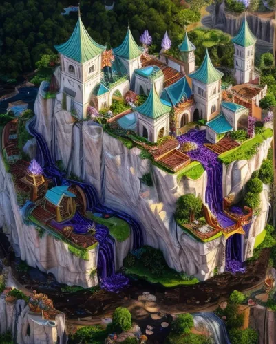 fairy tale castle,fantasy city,mountain settlement,ancient city,fantasy world,knight village,elves flight,the disneyland resort,disney castle,castleguard,aurora village,peter-pavel's fortress,knight's castle,water castle,fairy village,fairytale castle,new castle,scandia gnomes,resort town,castel,Realistic,Flower,Orchid