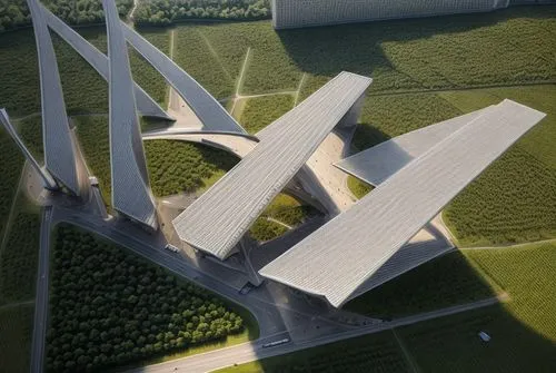 cable-stayed bridge,calatrava,concrete construction,santiago calatrava,futuristic architecture,french military graveyard,malopolska breakthrough vistula,futuristic art museum,concrete plant,ski jump,c