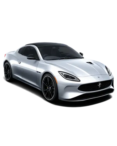 Sports car, shiny metallic paint, low-angle shot, wheels facing slightly left, bright headlights, sleek lines, silver rims, black leather seats, steering wheel with buttons, dashboard with navigation 