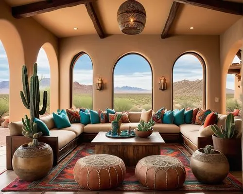 southwestern,palmilla,fireplaces,family room,beautiful home,sitting room,living room,luxury home interior,sunroom,dunes house,silverleaf,interior decor,organ pipe cactus,contemporary decor,arches,desert landscape,vaulted ceiling,mexican hat,breakfast room,tuscon,Conceptual Art,Oil color,Oil Color 06