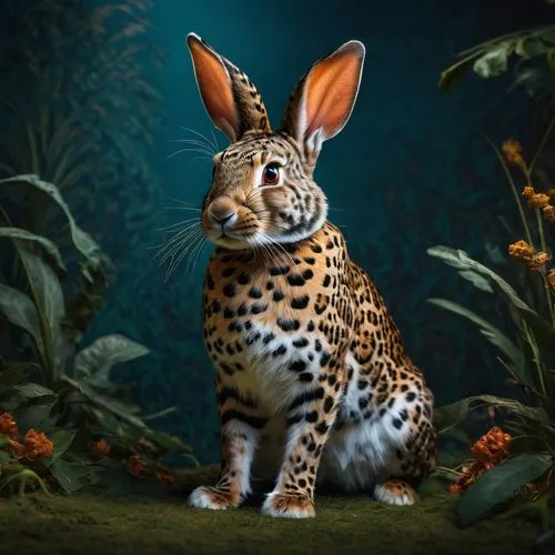 servals,fantasy animal,wild hare,lepus,hare of patagonia,bengalensis,Photography,General,Fantasy