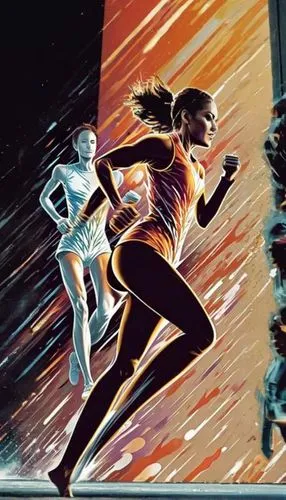 running,female runner,sci fiction illustration,sprint woman,long-distance running,middle-distance running,to run,running,running fast,runner,pentathlon,run,racewalking,runners,modern pentathlon,sprint